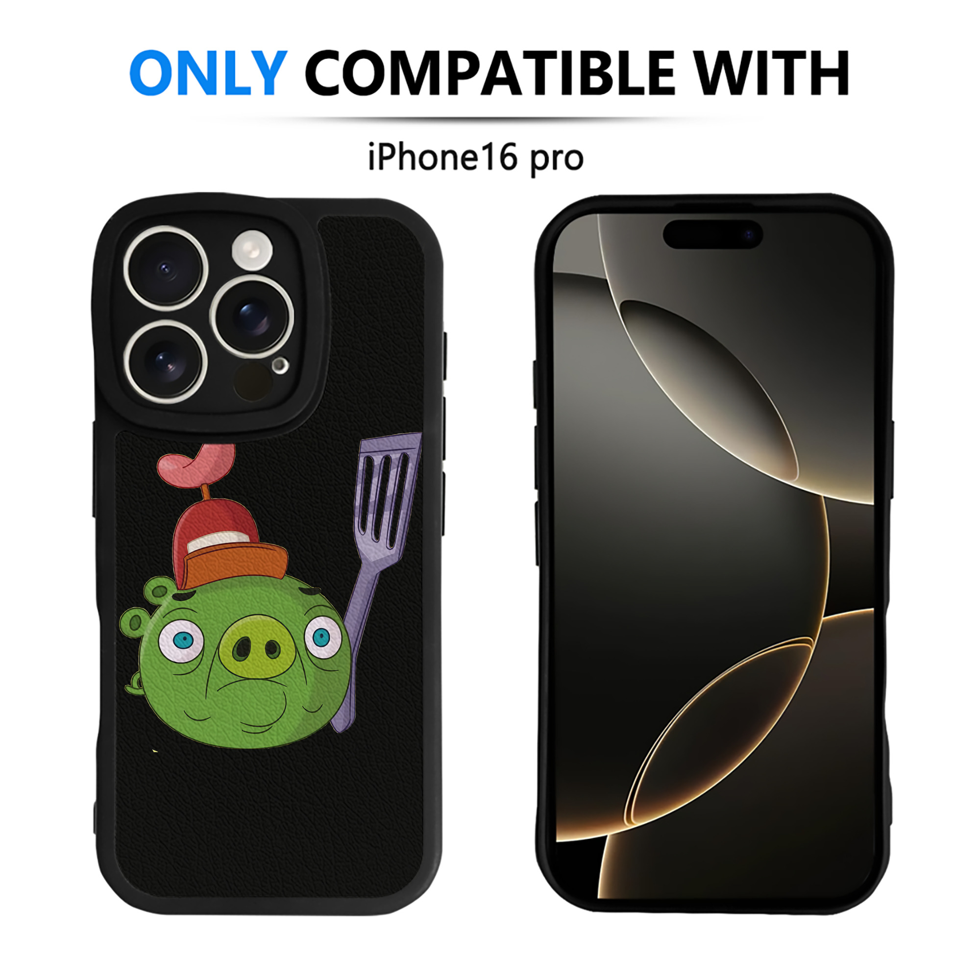 （画像用） Angry Birds アングリーバード 【iPhone 16シリーズ対応】シリコンスマホケース（レザー調） 材質：シリコン